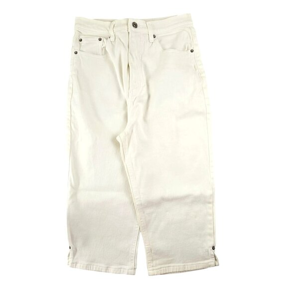 Route 66 Capri Jeans White Juniors Womans Stretch Size 11/12  JH1787 - Picture 1 of 8